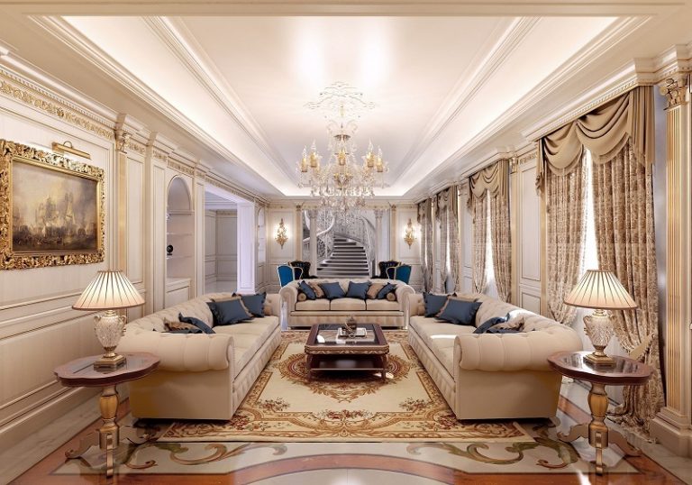 Classic style living room: design and decoration